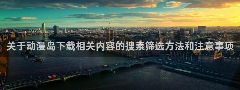 动漫天堂手机动漫在线观看:关于动漫岛下载相关内容的搜索筛选方法和注意事项配图