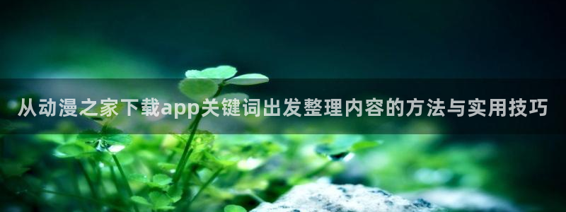 动漫天堂完整版免费观看:从动漫之家下载app关键词出发整理内容的方法与实用技巧配图
