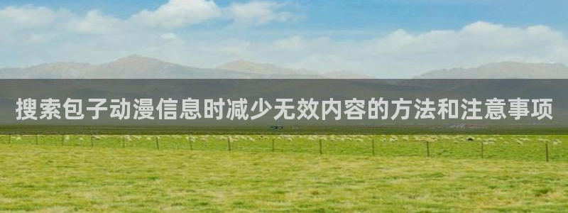 动漫天堂手机网站：搜索包子动漫信息时减少无效内容的方法和注意事项配图